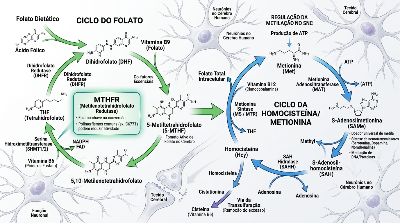 Ciclo do metabolismo do ácido fólico