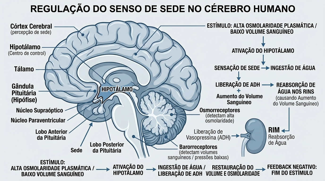 Regulação do centro da sede