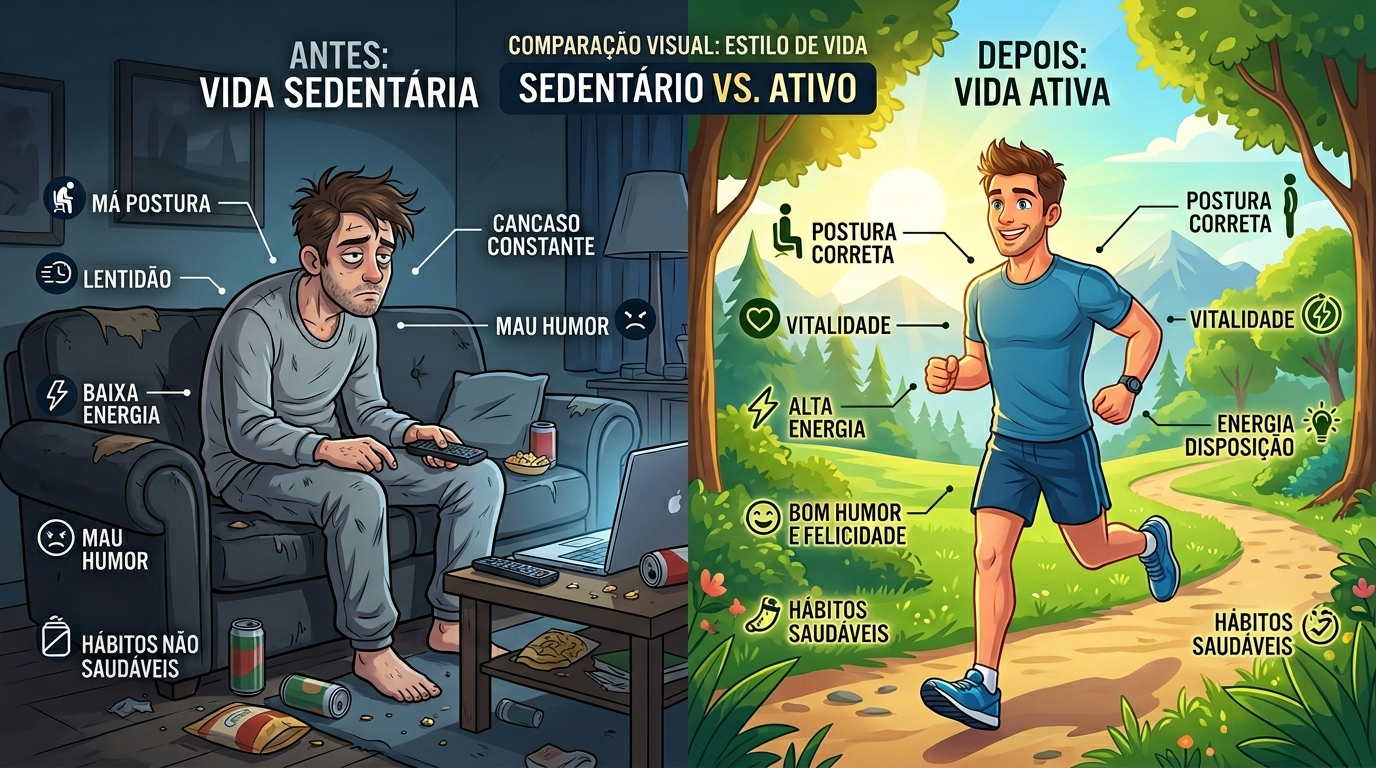 Comparação estilo de vida