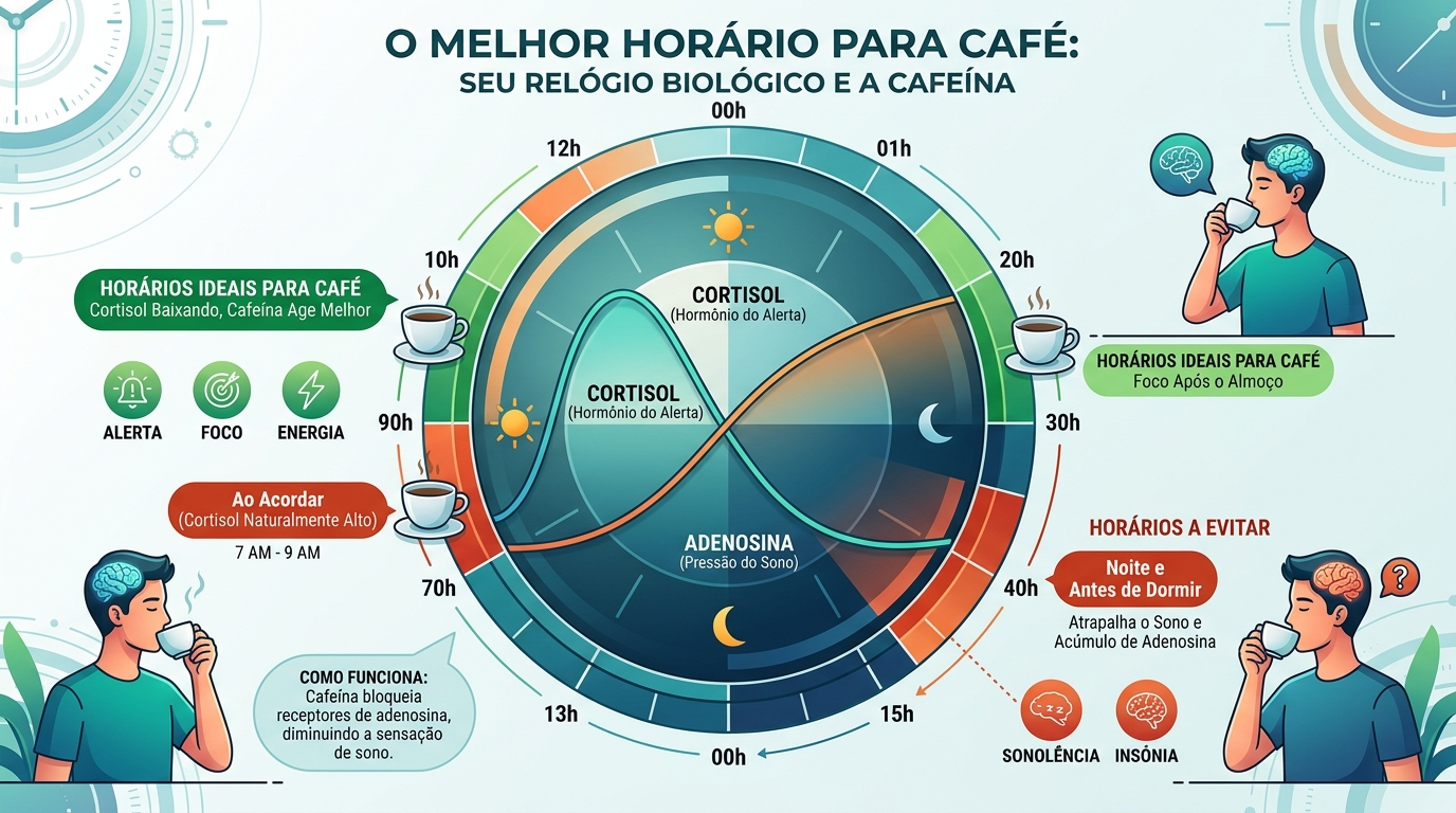 Relógio biológico e cafeína