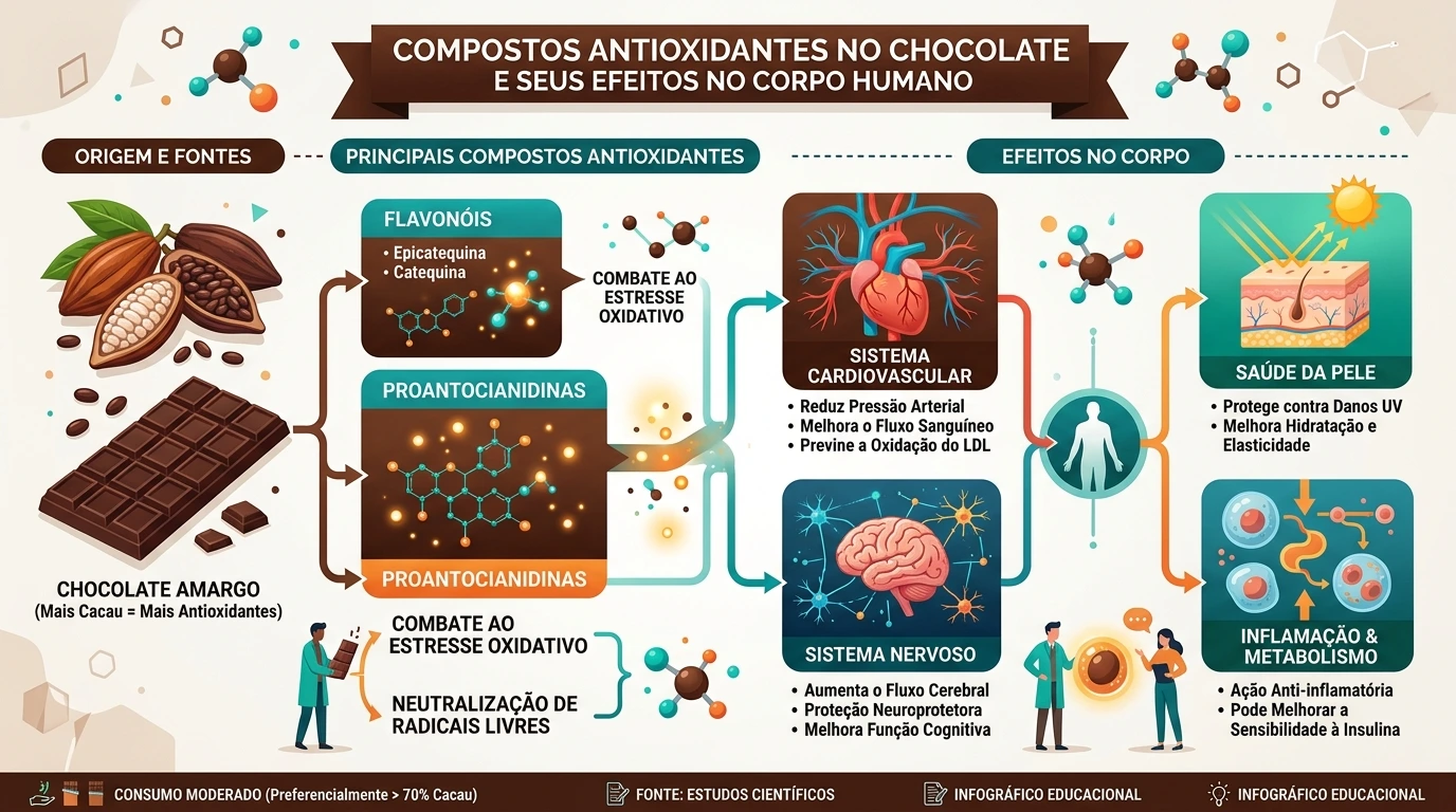 Compostos atioxidantes do chocolate