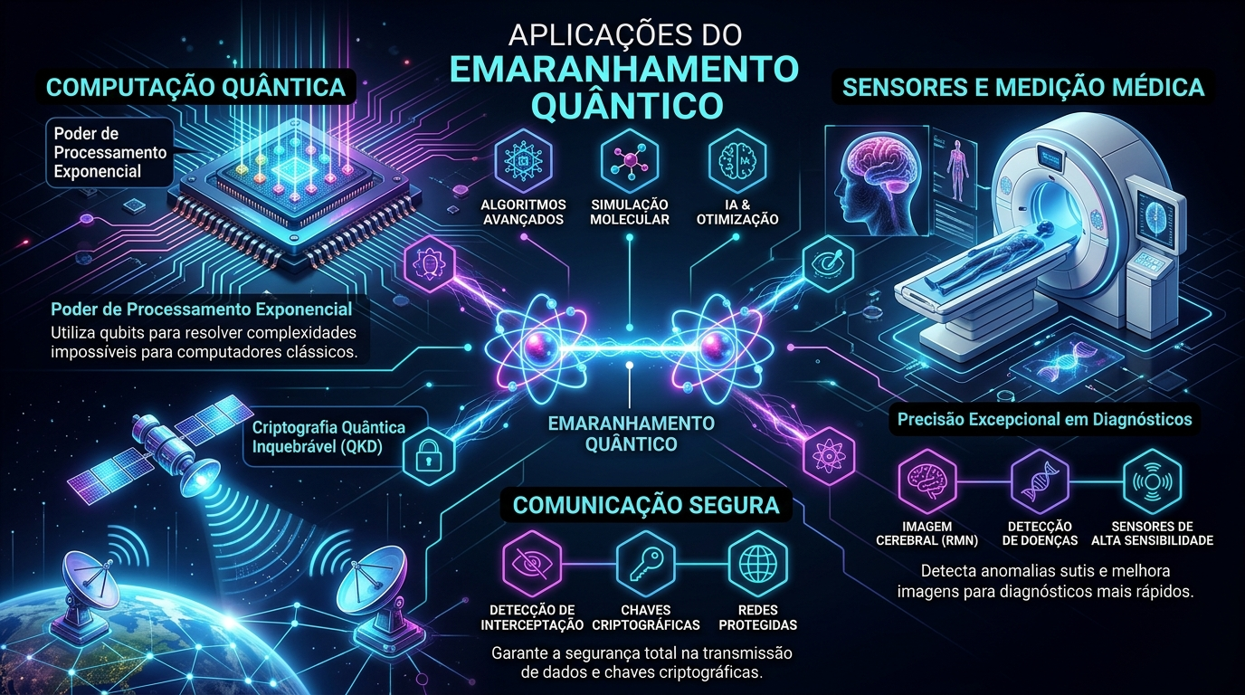 Aplicações entrelaçamento quântico