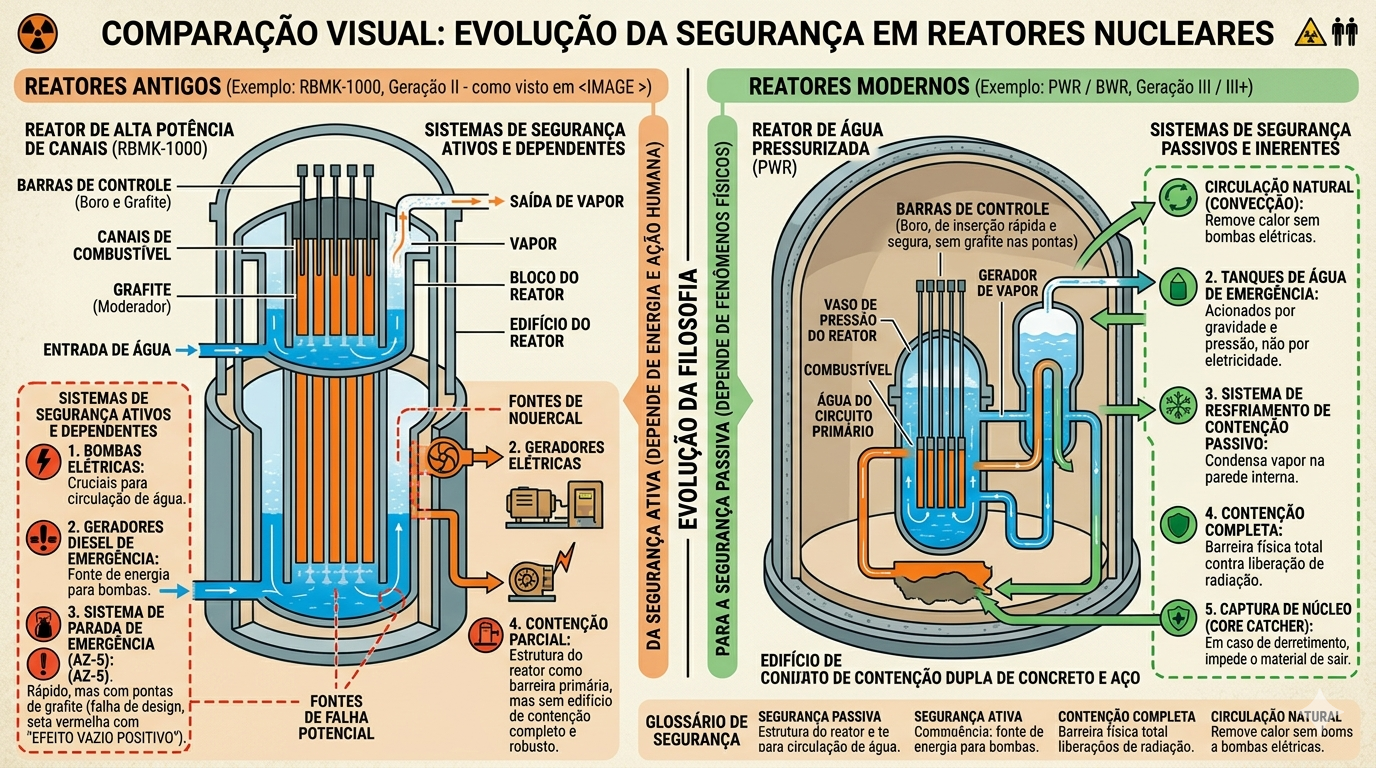 Evolução da segurança dos reatores