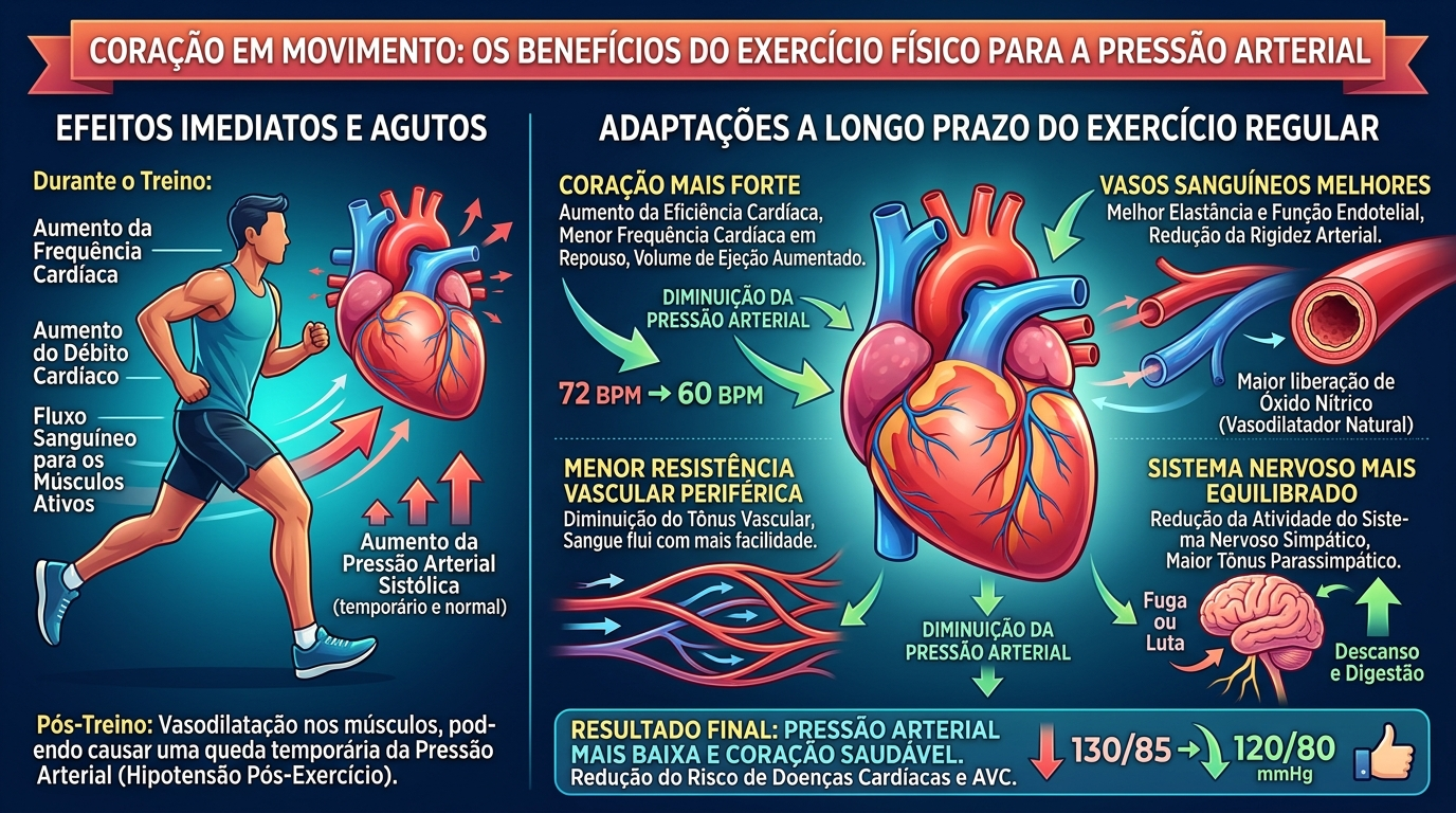 Efeitos do exercício na pressão arterial